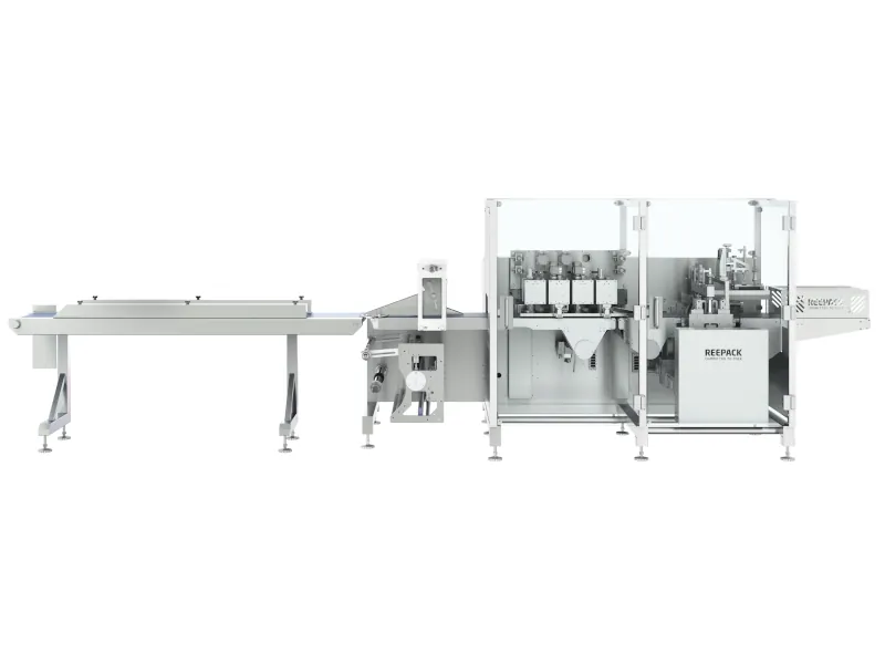 ReeFlow 300 BW box motion -flowpack-kone suurille tuotteille ja MAP-pakkauksille
